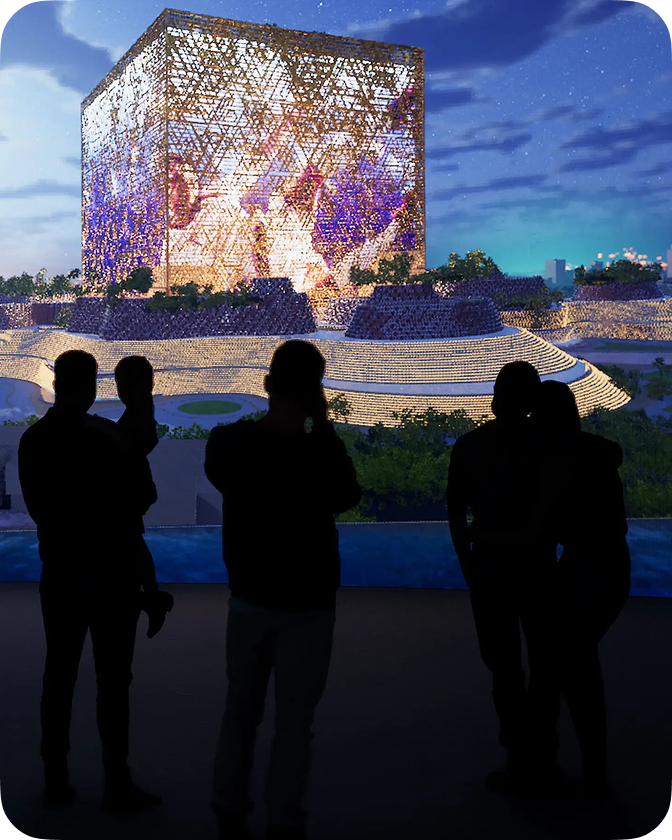 digital twin of a mega construction in Ryiad, Saudi Arabia